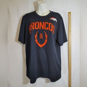 NFL Denver Broncos Navy and Orange Shirt Medium